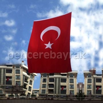 ☪ Türk Bayrağı Fiyatları ve Ölçüleri | Alpaka Kumaş | Büyük Ebatta 400x600 cm