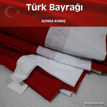 ☪ Türk Bayrağı Fiyatları ve Ölçüleri | Alpaka Kumaş | Büyük Ebatta 600x900 cm