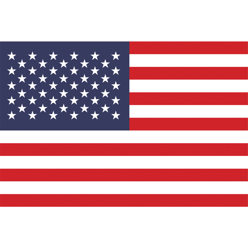 Amerikan Bayrağı | Lüks Kalite Raşel Kumaşa Tek Yön Baskılı