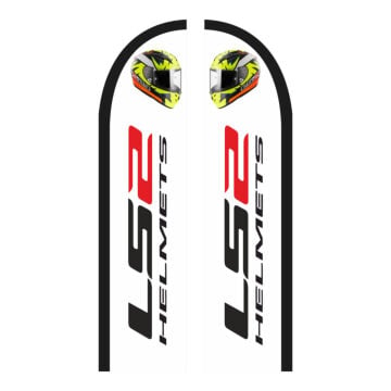LS2 Helmets logolu yelken bayrak görseli