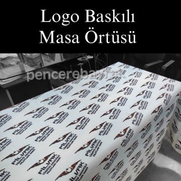 (PİLVAK) Logolu Özel Tasarım Masa Örtüsü Türkiye Havayolu Pilotları Vakfı