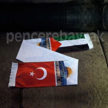 Kudüs ve Filistin’e Destek Temsil Eden Özel Tasarım Atkı
