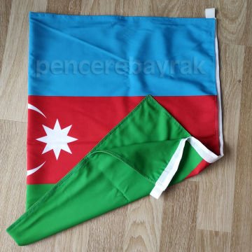 Azerbaycan Bayrağı | Özel Kalite Çift Kumaşa Baskılı