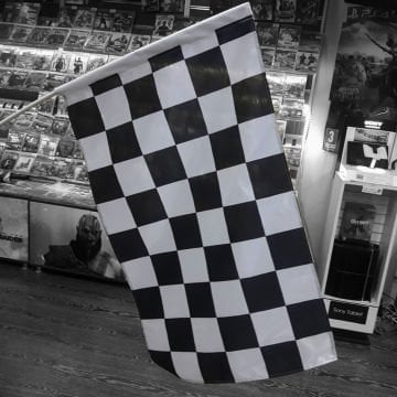 Damalı Bayrak | Plastik Sopalı | Ekonomik Raşel Kumaş