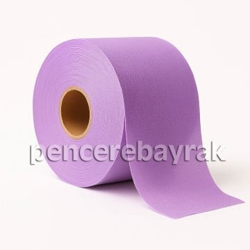 16x3000 cm Lila Tela Süsleme Kumaşı | Çok Amaçlı Dekoratif Çözüm