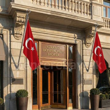 Duvar Tipi Teleskopik Bayrak Direği 150 cm Krom Kaplama