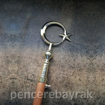 Tören Bayrak Direği Ahşap – 225 cm | Lise ve Okullar İçin