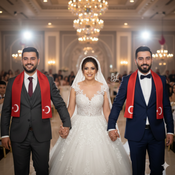 Türk Bayraklı Atkı | Ay Yıldızlı Özel Tasarım Saten Atkı